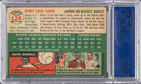 Hank aaron is one of the greatest baseball players of all time. Lot Detail - 1954 Topps #128 Hank Aaron Rookie Card - PSA ...