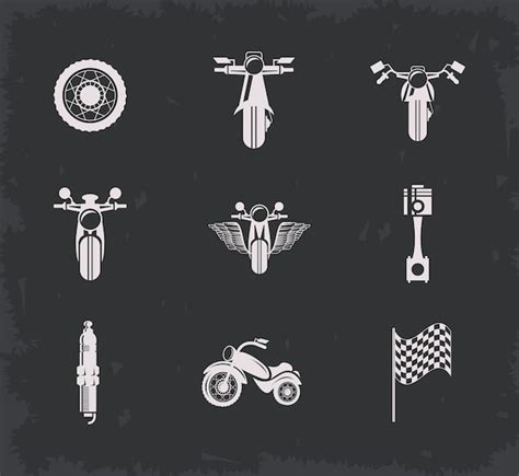 Premium Vector Biker Logo Set