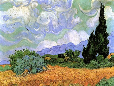 Campo De Trigo Com Ciprestes Van Gogh