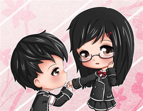 Wallpaper Anime Cute Couple Chibi
