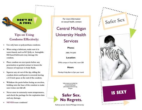 safer sex brochure ppt