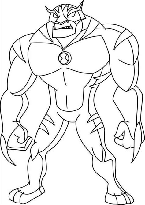 Ben 10 Rath Coloring Pages Coloring Pages