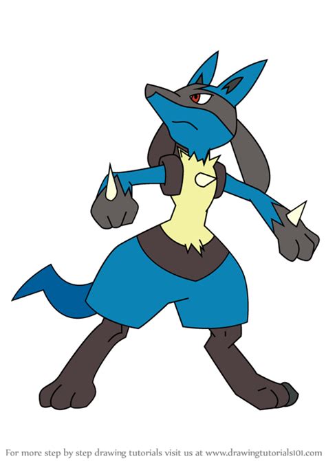 Learn How To Draw Lucario From Pokemon Pokemon Step By Step Drawing