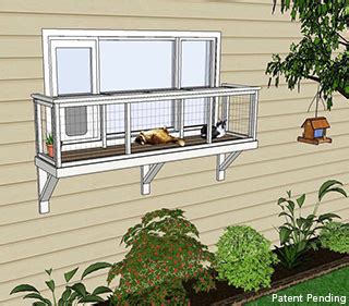 No sharp edges, so your cat outdoor walk in cat run enclosure. The Window Box™ Catio - Catio Spaces