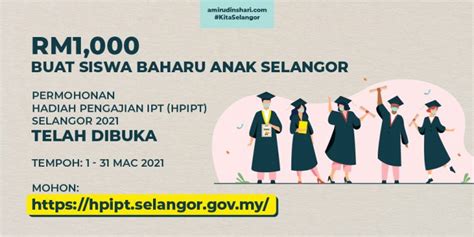 Ditawarkan pengajian sepenuh masa di ipta/ipts dalam negara. RM1,000 Untuk Anak Selangor Yang Baru Nak Masuk IPT, Ini ...