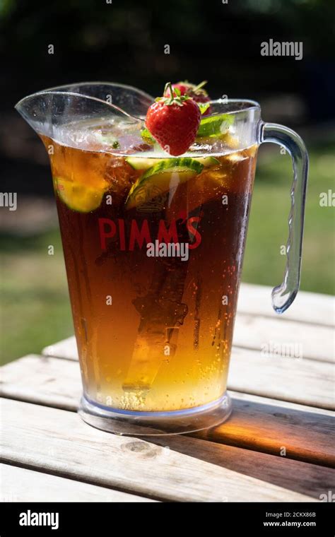 A Large Jug Of Pimms No1 Cup A Gin Based Fruit Cup A Traditional