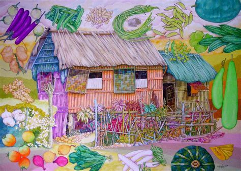 Buhay sa Bahay Kubo - Eric Cachero Art