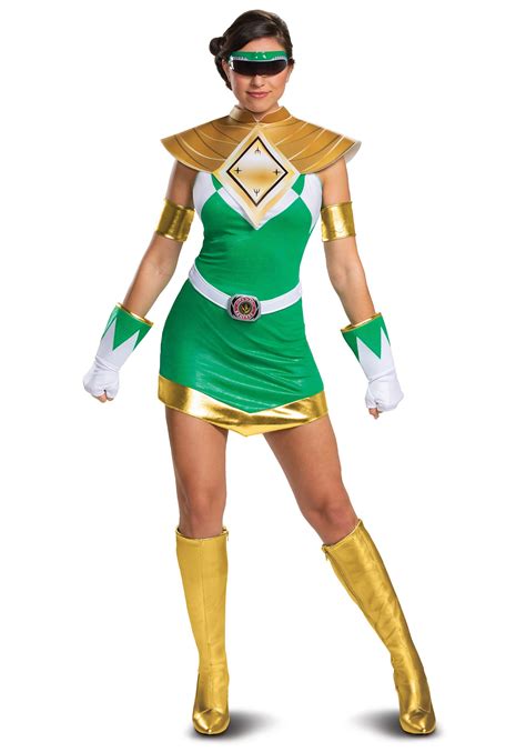Power Rangers Womens Deluxe Green Ranger Costume