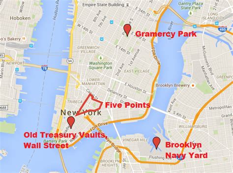 Five Points New York Map Today Five Points Or The Five Points Was A