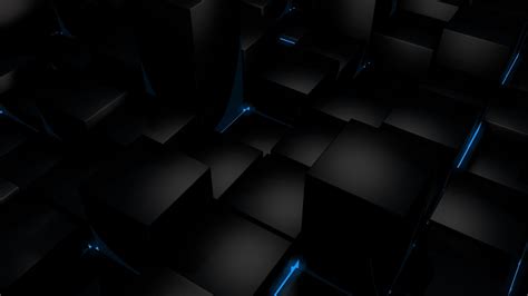 Cool Black 3d Abstract Widescreen Wallpaper Preview