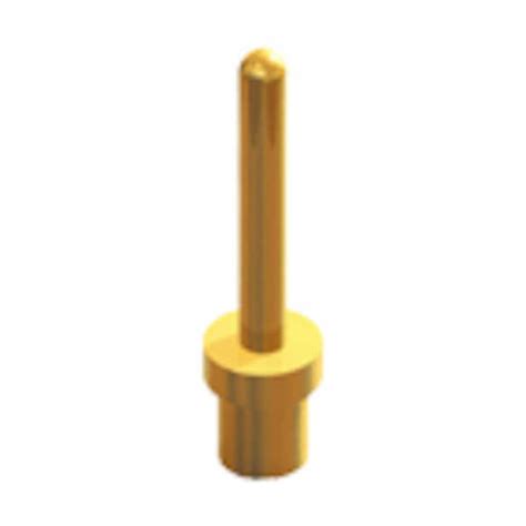 Hardware Specialty Keystone Swage Mount Micro Pin L Brass Gold Plating