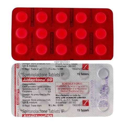 Aldactone 50 Mg Film Coated Tablets
