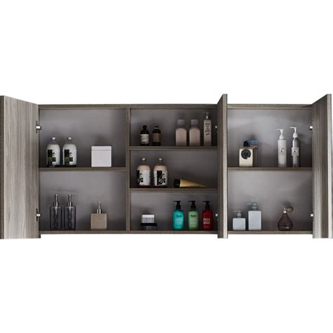 Lays low to the wall, impersonating a hanging mirror. Robern 24" x 40" Single Door Right Hinge Medicine Cabinet ...