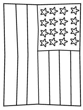 Download American Flag - Free printable Fourth of July coloring ...