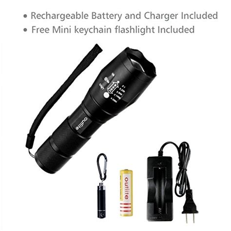 Outlite A100 High Powered Handheld Flashlight Rechargeable 18650
