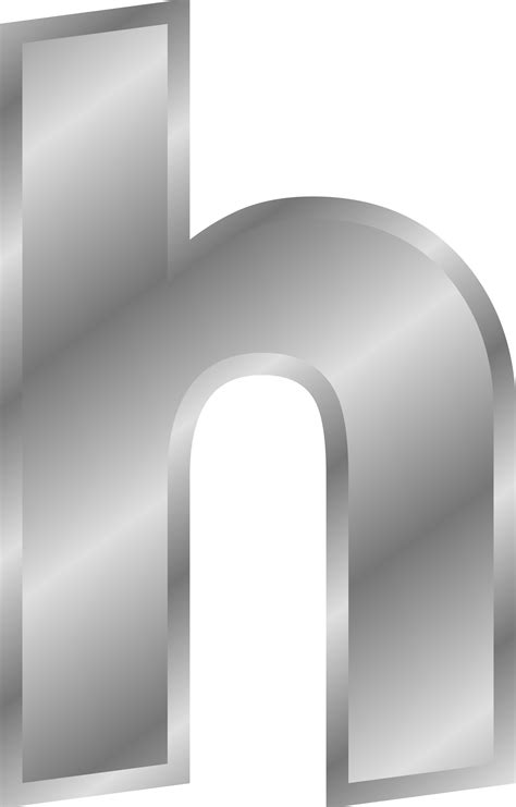 Clipart Effect Letters Alphabet Silver
