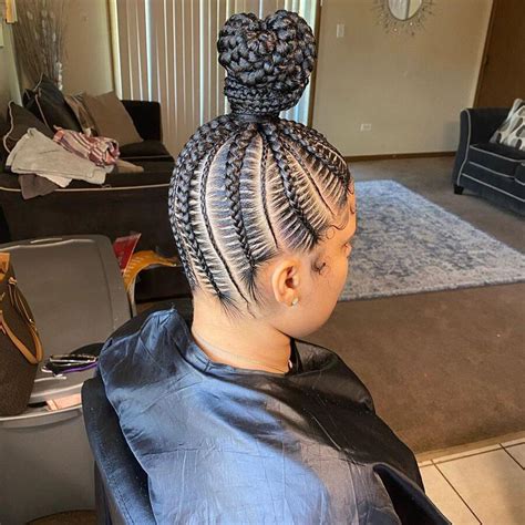 There are different kinds of braid styled in a women's hair, it's either made the french way or a regular braid, just simply giving the look of a crown. 10 Cool Braided Bun Styles for Black Hair from Instagram ...