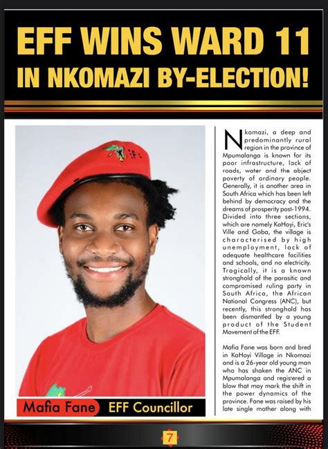 Economic Freedom Fighters On Twitter Radical Voice Vol An Editorial On The Eff Victory In