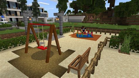 Outdoor Minecraft Furniture Minecraft Bedrock Map