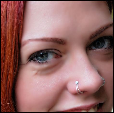 The Enhancer Turn Your Stud Into A Double Nose Ring Nose Ring Ear Piercings Double Nose Ring
