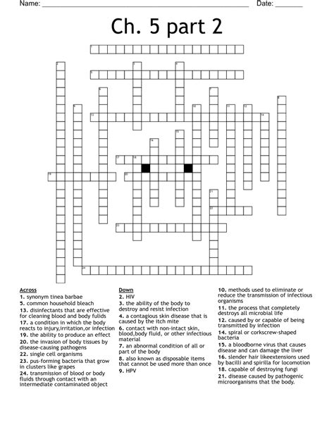 Ch 5 Part 2 Crossword Wordmint