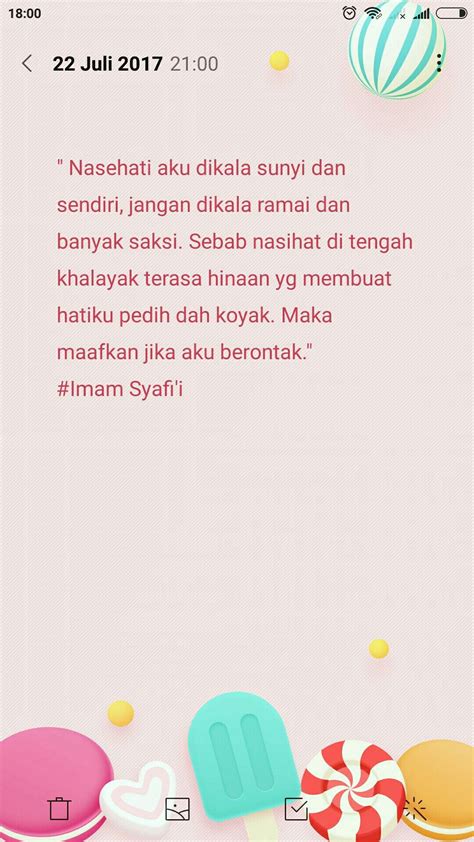 Untuk menuliskan kutipan tidak langsung, buat kalimat pengantar yang sesuai dengan topik kutipan. Kalimat bijak Imam Syafi'i ...🌼🌼🌼 | Kutipan terbaik, Bijak ...