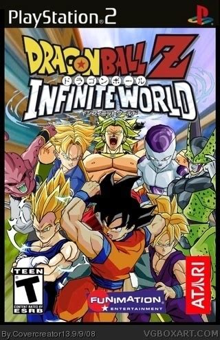 All the characters from the series get to fight with one another. Dragon Ball Z: Infinite World PlayStation 2 Box Art Cover ...