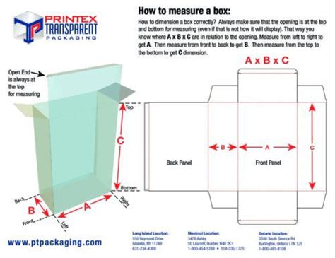 How To Dimension A Box Final Printex Transparent Packaging