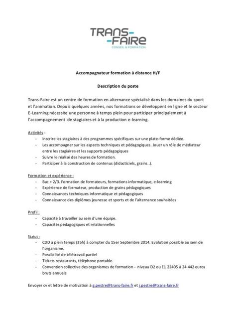 Avez vous quelques idées pour m'aider à rédiger ma lettre de motivation je suis actuellement assistante de clientèle dans une. Lettre De Motivation Pour Un Poste De Formateur - Lettre Modele