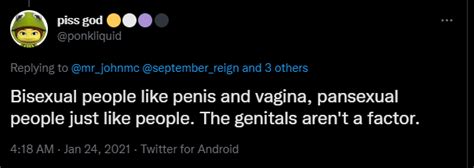 Bisexual People Like Penis And Vagina Pansexual People Just Like