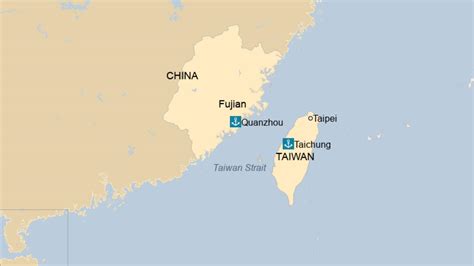 Taiwan Strait Claim Man Crossed Sea In Dinghy Investigated Bbc News