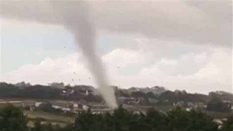 Northampton: Tornado captured on video by stunned residents in town | UK News | Sky News