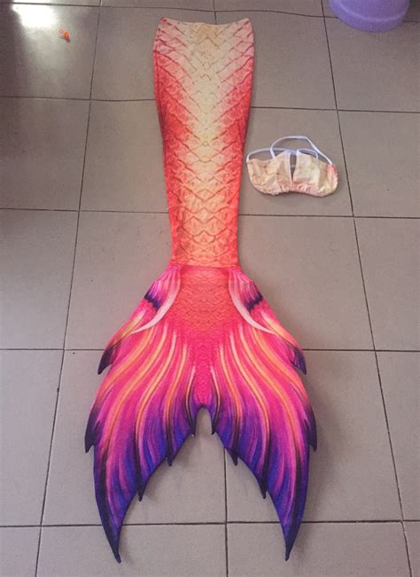 Fairy Mermaid Tail Kids Adult Mermaid Tails With Monofin Swimmable Tail