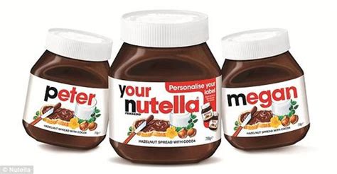 Our labels are now digital. Custom Nutella Label Online