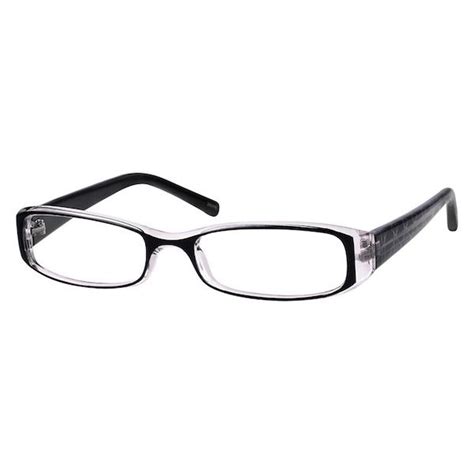 zenni optical black rectangle glasses frames eyeglasses clear temples medium size