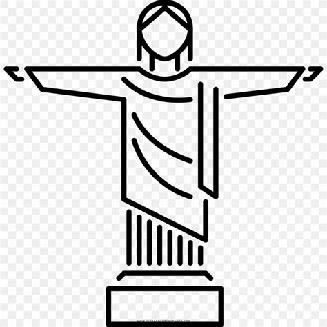 Christ The Redeemer Drawing Cristo Redentore Coloring Book Png
