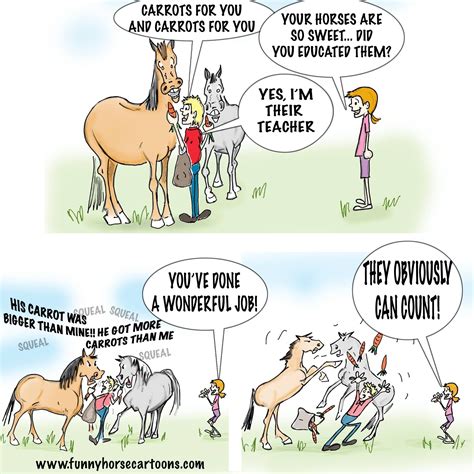 Funny Horse Cartoons Horse Quotes Funny Funny Horses Horse Jokes