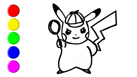 How To Draw Detective Pikachu Pokemon By Sofia Davis Medium
