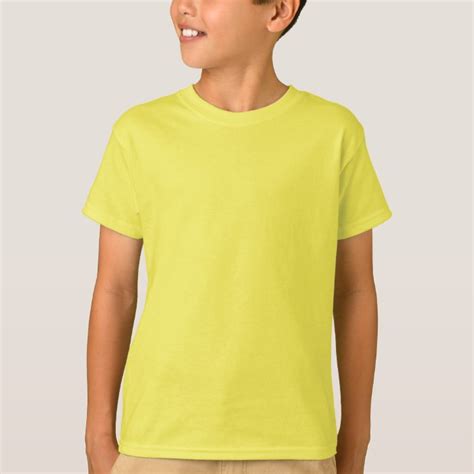 Plain Yellow T Shirt For Kids