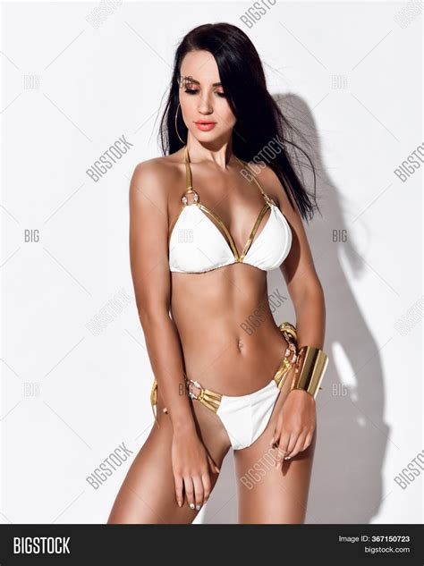 Gorgeous Brunette Slim Image And Photo Free Trial Bigstock