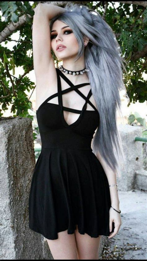 Pin By Spiro Sousanis On Dayana Pentagram Dress Dark Dress Backless Dress Summer