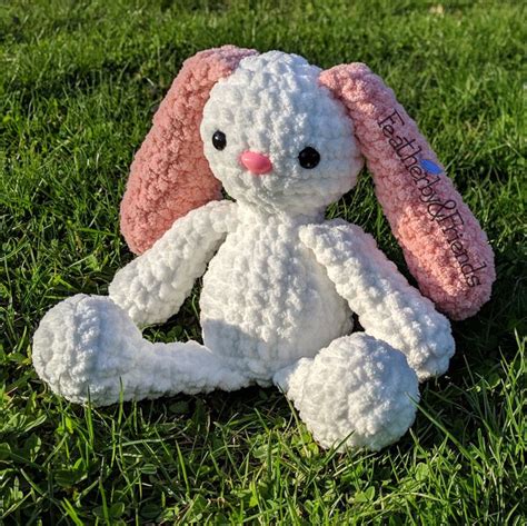 Bunny Crochet Pattern Easter Rabbit Plush Stuffie Blanket Etsy