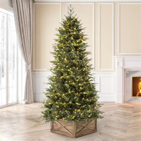 Glitzhome 6 Ft Pre Lit Artificial Christmas Tree With 350 Multi