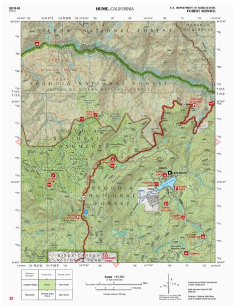 Hume Q Map By Us Forest Service R5 Avenza Maps Avenza Maps