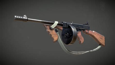 Thompson Submachine Gun 3d Model By Remi Dreamleech 1f00690