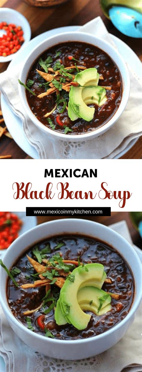 Mexican Black Bean Soup Recipe Black Bean Soup Bean