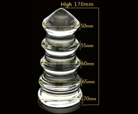 Diameter 7cm276in Large Big Tower Style Crystal Glass Butt Pluganal