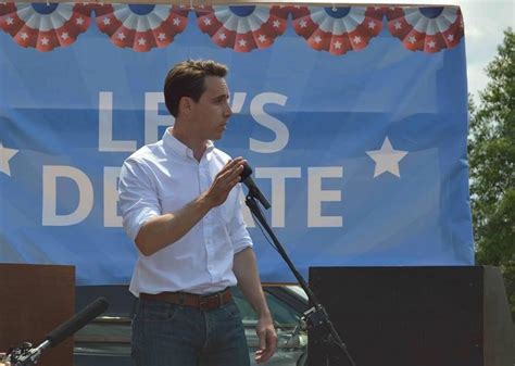 In october 2017, he declared his candidacy for the republican. Senator Josh Hawley | BLOND ACTORS
