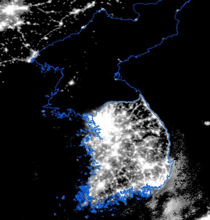 And any north korean citizens studying abroad under false identities need to be traced and incarcerated for fraud. A nighttime satellite image of the Korean peninsula taken ...
