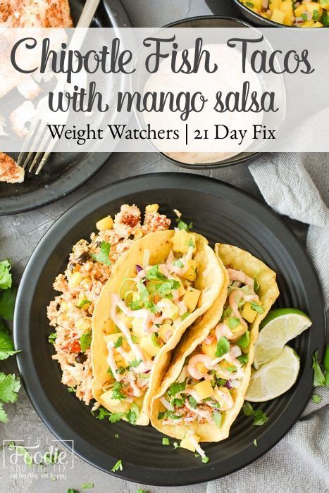 The fish have fulfilled their higher purpose. Chipotle Fish Tacos with Mango Salsa {Air Fryer/Oven ...
